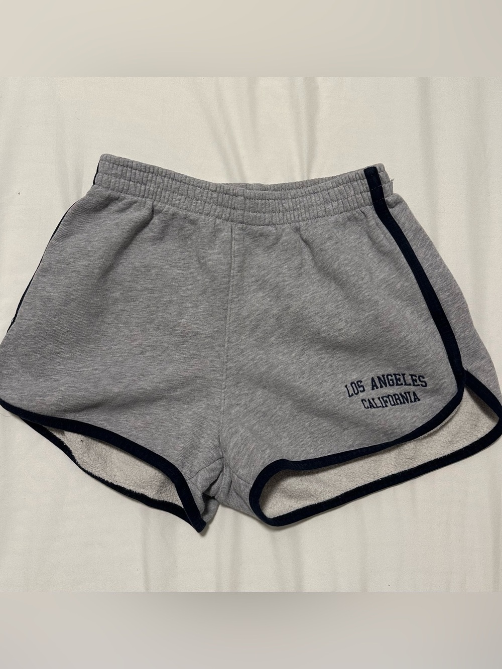 Brandy Melville Los Angeles Varsity Grey Shorts Women’s Size S